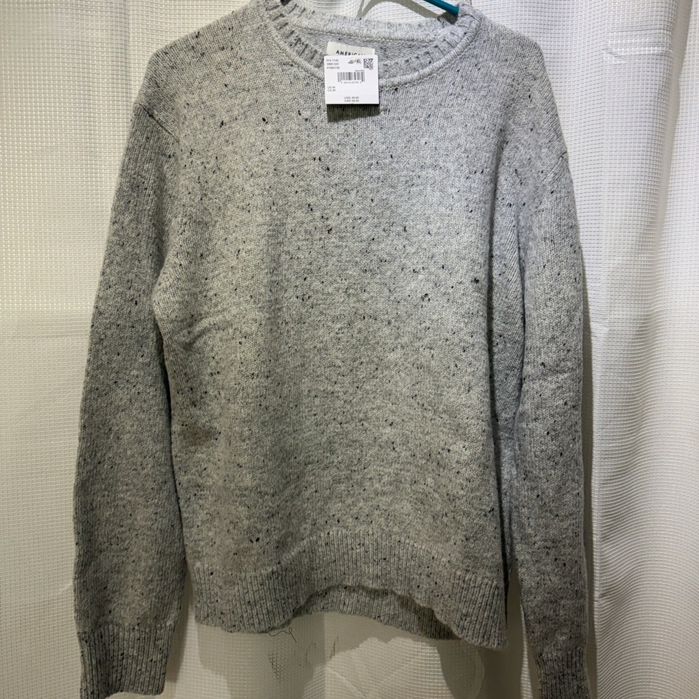 American Eagle Gray Crewneck Sweater